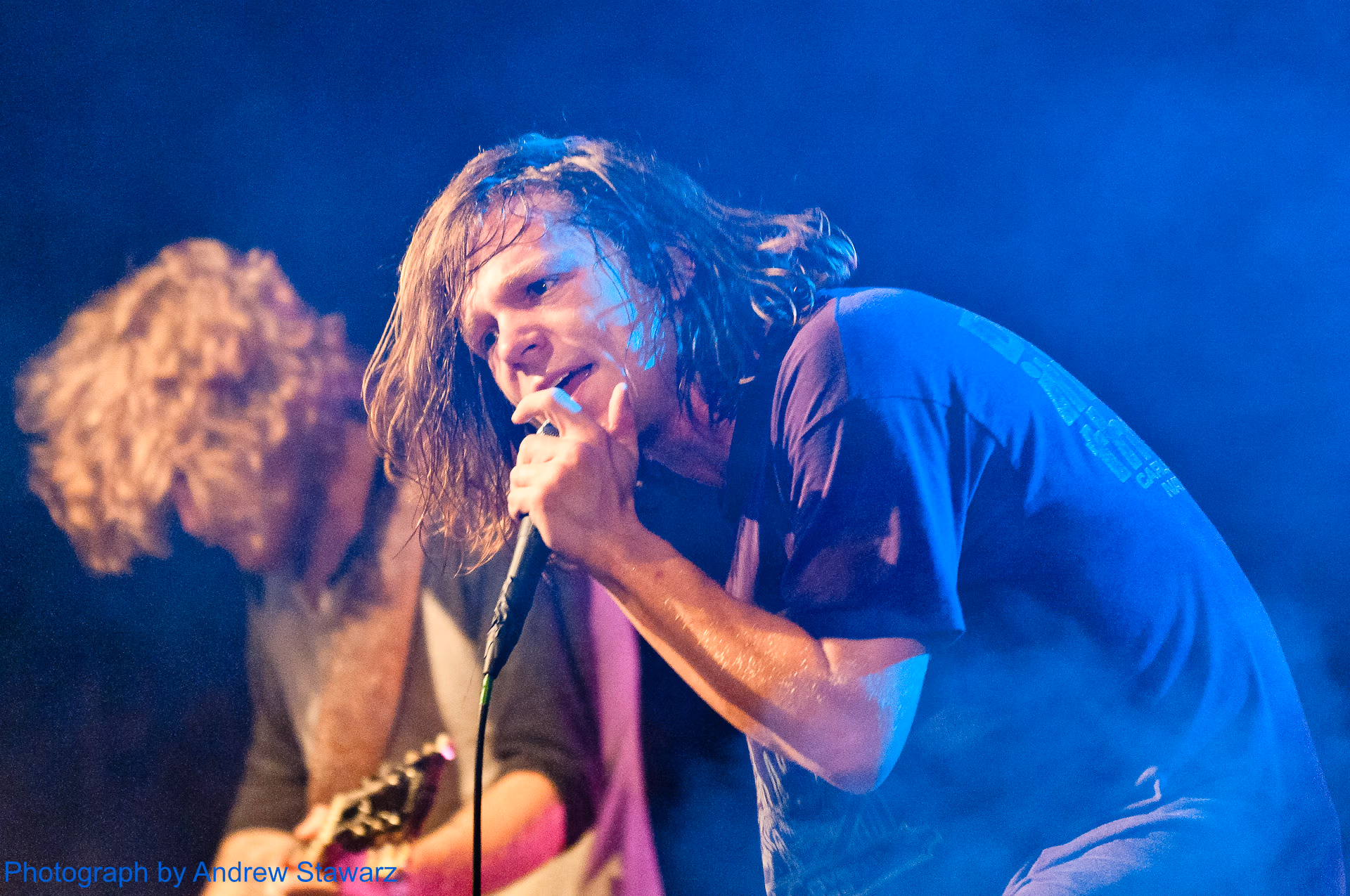 Cage The Elephant performing at LodeStar Festival on the Fields of LodeStar near Cambridge United Kingdom